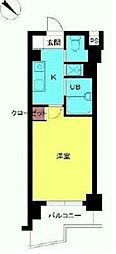 スカイコート文京白山 1Kの間取図画像