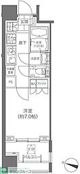 メゾンカルム本郷 1Kの間取図画像