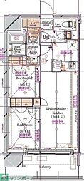 ブランシエスタ浅草蔵前 2LDKの間取図画像