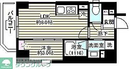 レガシア御茶ノ水 1LDKの間取図画像