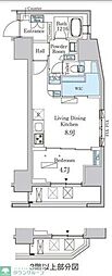 ライオンズフォーシア神田須田町 1LDKの間取図画像