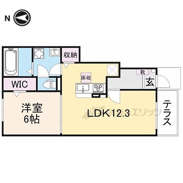 奈良県大和高田市中今里町(賃貸アパート1LDK・1階・44.20㎡)の写真 その2