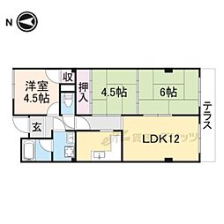 アーバン・アネックス 1階3LDKの間取り