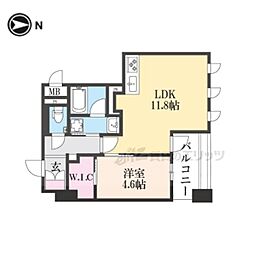 Ｌａｖｉｅｎａ　Ｎａｒａ 2階1LDKの間取り