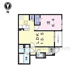 ヴェルデ ルーチェ 1LDKの間取図画像