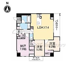 ラヴィーナ大和西大寺 3LDKの間取図画像