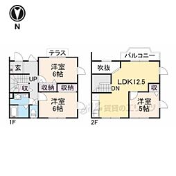 クレストール八上 3LDKの間取図画像