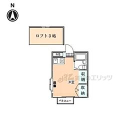 シングルモア ワンルームの間取図画像