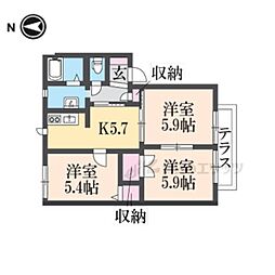 ディアスC 3Kの間取図画像