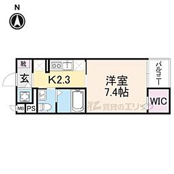 ベルオーブ3 1Kの間取図画像