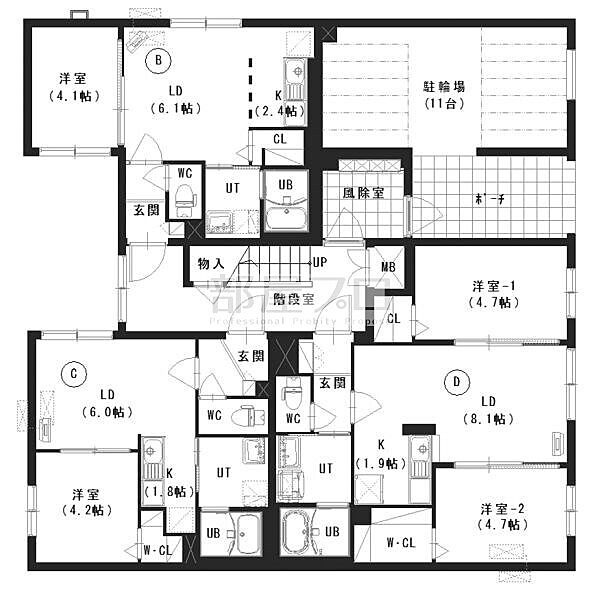 仮称)セフィーロ旭町7丁目MS ｜北海道札幌市豊平区旭町７丁目(賃貸マンション1LDK・4階・30.24㎡)の写真 その3