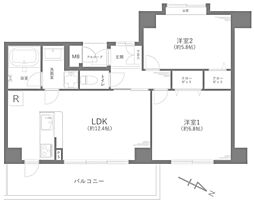 間取図画像 2LDK