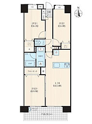 日神パレステージ東川口ヒルパーク 3LDKの間取図画像