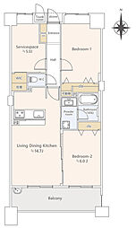間取図画像 3LDK