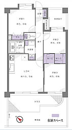 ライオンズマンション大宮堀の内 3LDKの間取図画像