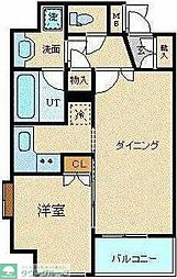 パレステュディオ渋谷ステーションフロント 6階1DKの間取り