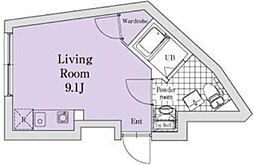 nozomio premier目黒 1階2DKの間取り