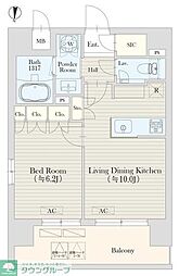 グランレスト渋谷大山町 501 5階1LDKの間取り
