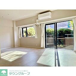 パークサイド六本木 106 1階1LDKのリビング/ダイニング