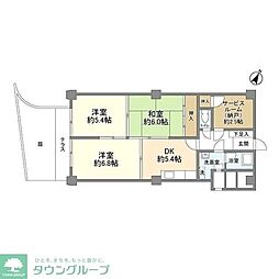 豊栄平町マンション 1階3SDKの間取り