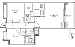 間取図画像 2LDK