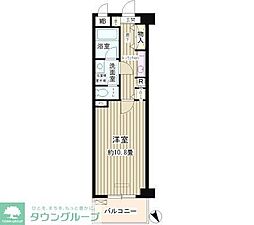 ルミエール祐天寺 1Kの間取図画像