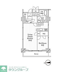 JPnoie恵比寿西 1LDKの間取図画像