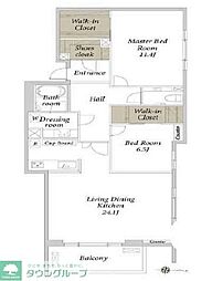 Casado代々木上原 2LDKの間取図画像