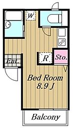 リヴェール北参道 ワンルームの間取図画像