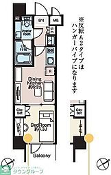 ベルファース大森North 1DKの間取図画像