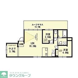 MIRTO西大井 3LDKの間取図画像