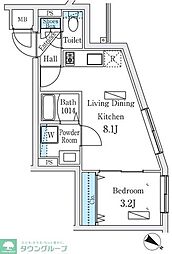 OPENBLOOMYOGA 1LDKの間取図画像
