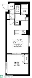CENTRAL GARDEN RESIDENCE TOKYO 1LDKの間取図画像
