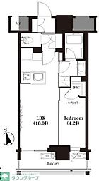フレンシア蒲田 1LDKの間取図画像