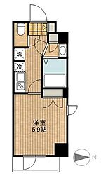 レジディア中延2 1Kの間取図画像