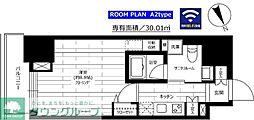 グランドコンシェルジュ六本木 1Kの間取図画像