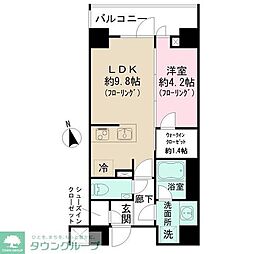 ディアナコート池田山公園 1LDKの間取図画像