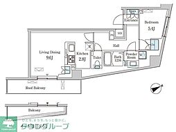 primalead南青山 1LDKの間取図画像
