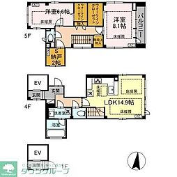 HIROOTERRACE 2LDKの間取図画像