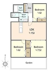 間取図画像 3LDK