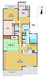 間取図画像 2SLDK