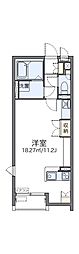 レオネクストグラースIII 2階ワンルームの間取り