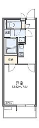 レオネクストプランドール 1Kの間取図画像