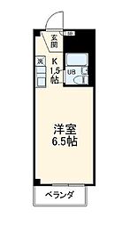 b'CASA熊谷2re-born ワンルームの間取図画像
