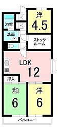 熊谷昭和ビル 3SLDKの間取図画像