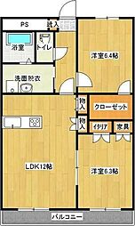Rainbow2002 2LDKの間取図画像