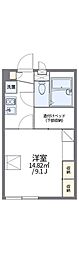 レオパレスサカサガワ 1Kの間取図画像