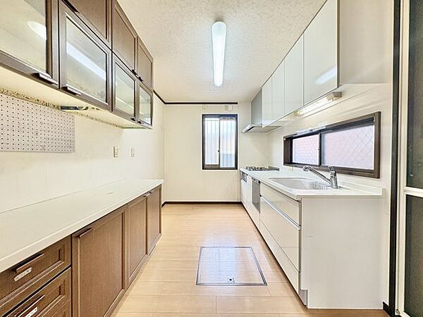 キッチンの奥行きも十分にございますので食器棚や調理家電などの収納スペースも確保することが可能です。