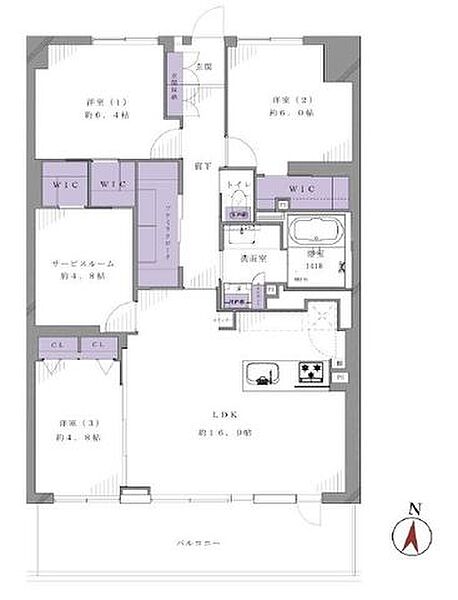 こちらの物件は廊下を最小限にした間取りです。限られた家の面積の中で廊下が占める割合が多いと他の部屋の広さにしわ寄せいってしまいます。ムダな廊下を無くすことでゆとりある居室空間が可能となります。