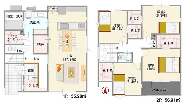 間取りを拡大表示